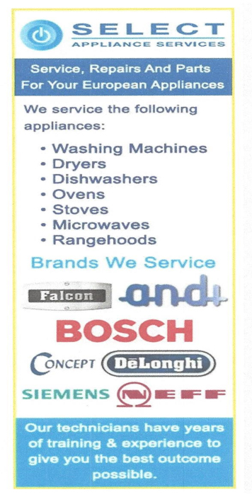 Washing Machine Repair Cottesloe, Dish Washers Hillarys, Clothes Dryer Osborne Park